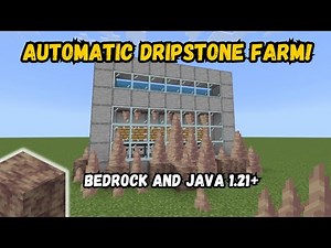 AUTOMATIC Dripstone FARM For Minecraft 1.21+ [Bedrock +Java]