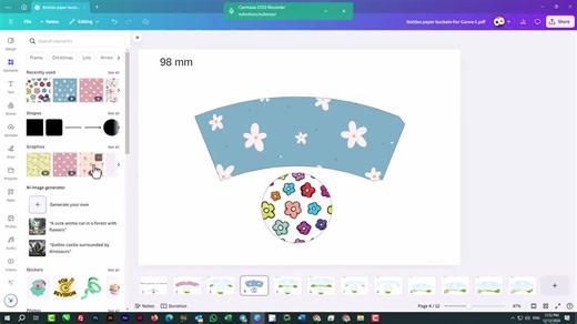 Paper Bottle & Bucket Templates: Multi-size SVG, EPS, Canva (digital Download) - Etsy