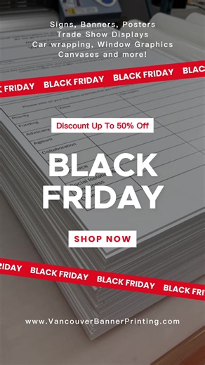 🚨 BLACK FRIDAY DEALS ARE HERE! 🚨 Make your message stand out with Vancouver Banner Printing! 🖼️✨ We specialize in retractable banners, trade show displays, posters, signs, and more – perfect for any event or promotion. 💥 Use code BLACKFRIDAY15 to snag an EXTRA 15% OFF your order. But hurry – these offers are only here for a limited time! ⏳ 📞 Contact us or visit VancouverBannerPrinting.com to order now. Don’t miss the chance to save big this Black Friday! 🔥 #BlackFriday #VancouverDeals #Cus