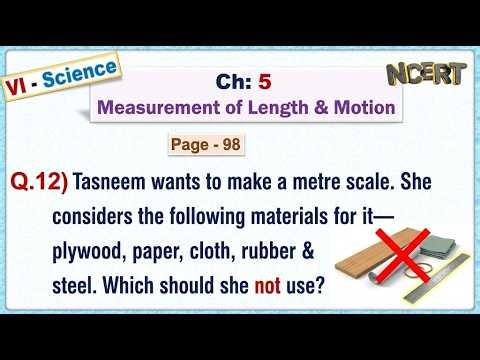 Ch:05 - Pg:99 - Q.7) Tasneem wants to make a metre scale by herself. She considers the following