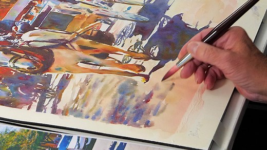 NEW tutorial out now on Graham Berry's Watercolour World! 🐎Carriage Ride in Dallas - Fort Worth. 🐎 This is one of the most requested tutorials. It’s a great way to use light and shadow to create shapes that jump off the paper. Colourful, beautiful and interesting, this is a great way to hone the skills we’ve learnt to create your very own masterpiece. Get ready to paint your masterpiece! Click here to join the tutorial: ⬇️https://grahamberryswatercolourworld.com/blogs/news⬇️ | Grahamberrystudi