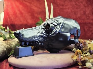 Hound Dog Mask | Customizable & Paintable | Cosplay Accessory | Fursona | Furry | K9 | Alternative | Therian | Wolf | Cainine - Etsy