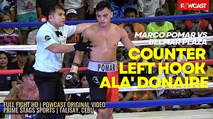 11K views · 174 reactions | Left Hook ala Donaire! Marco Pomar vs Belmar Plaza | Boxing Full | Powcast Sports | Facebook