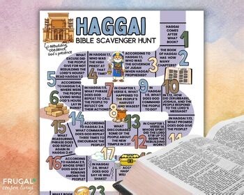 Haggai Bible Scavenger Hunt, Minor Prophets in the Old Testament Bible Trivia