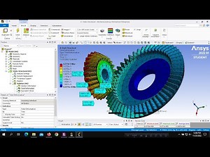 ANSYS Tutorial 2022 : Bevel gear analysis using Ansys Workbench 2022