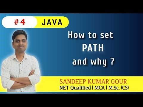 How to set path in Java | JAVA programming