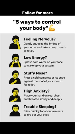 5 Ways to Control Your Body #body