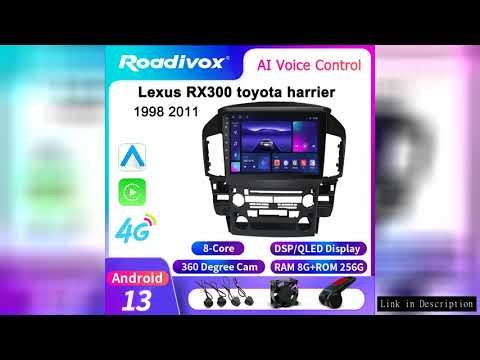 9" 2 Din Car Radio Android 10.0 Autoradio Multimedia DVD Player Vehicle GPS Navigation For Lexus RX3