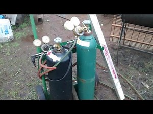 How to use straight edge with oxy/acetylene torch