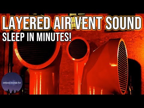 Soothing layered air vent sound for sleeping 😴 - Black Screen White Noise - Sleep Fast