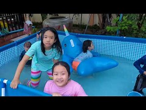My kids enjoy pool