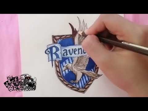 DRAWING HARRY POTTER LOGO RAVENCLAW