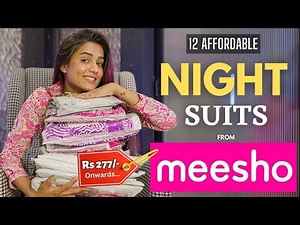 Night suit sets From MEESHO 💕 | tryon | honest review || gimaashi