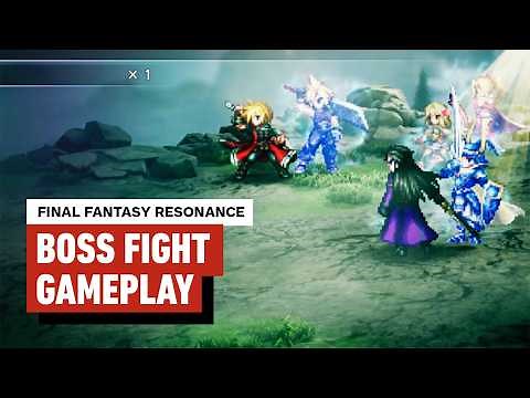 Final Fantasy Resonance - Exclusive Boss Fight Gameplay
