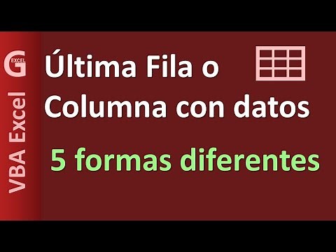 Última ⬇️ Fila o ➡️ Columna con datos | 5 formas diferentes | VBA Excel
