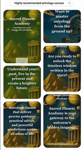 Find Clarity, Master Astrology with Sacred Planets Academy! 🌟 Learn how to interpret your astrol