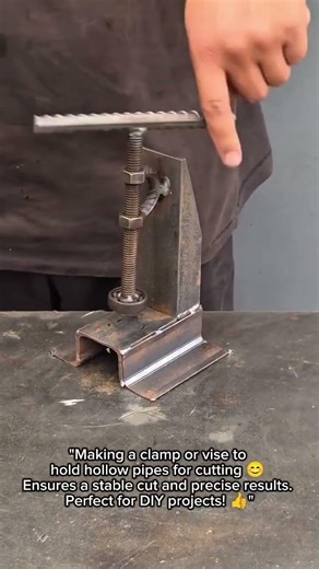 DIY Pipe Clamp: Cut Hollow Pipes with Precision #DIYclamp #PipeCutting #WorkshopHacks #Metalworking