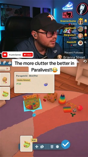 I downloaded more clutter in Paralives and I am just putting clutter everywhere! #paralives #sims