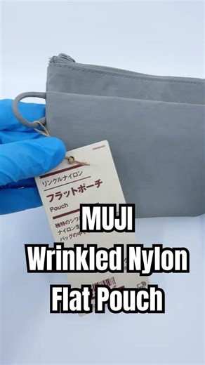 MUJI’s Hidden Gem: The Most Satisfying Crinkle Small Flat Pouch ✨