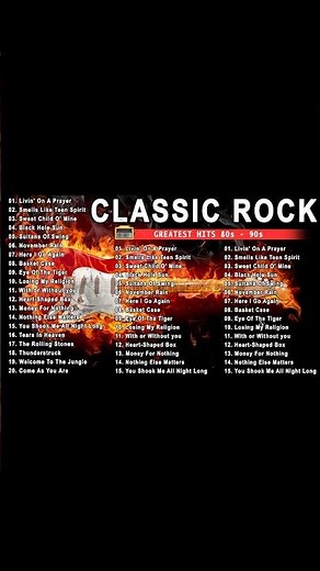 Classic Rock Greatest Hits 60's 70's 80's - Top 100 Best Classic Rock Of All Time