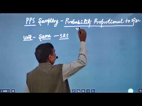Sampling 15 || Probability Proportional to Size (PPS) sampling || ISS-2026|| Dr. S.K. Agrawal Sir