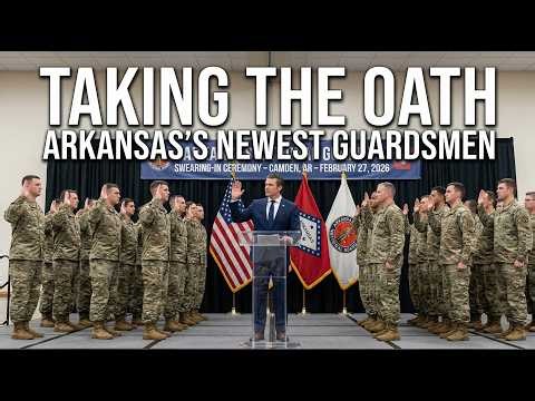 SecWar Pete Hegseth Welcoming 22 New Members to the Arkansas National Guard