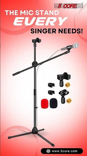 Adjustable Boom Mic Stand – Professional & Versatile! #5coreaudio