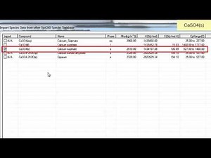 SysCAD Tutorial Section 3.3 Species Database - Import a Species