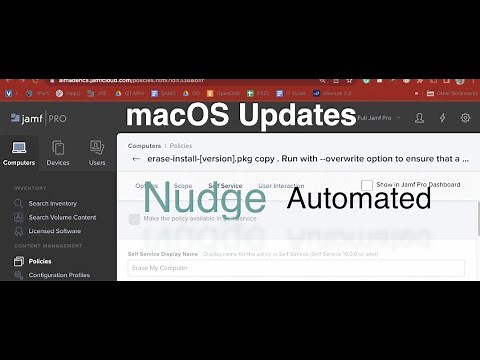 Nudge configuration overview in Jamf Pro - JSS - forcing standard users to do major macOS updates