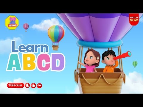 ABCD Song | Fun Learning Alphabets for kids with hot air balloons