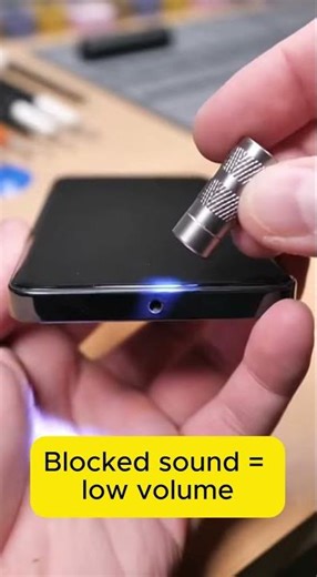 Mic Sounds Low? Clean This Tiny Hole! (Phone Fact #12) #phonerepair #smartphone #phonefacts #tech