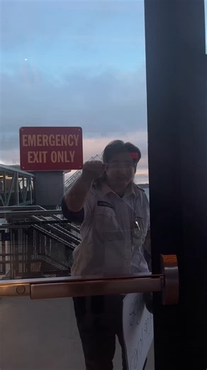 Because at Christmas you tell the truth. And the truth is, it’s going to be a busy holiday for travel. Follow these tips to ensure smooth sailing! Huge shout out to Antoinette and the Mukilteo crew for this video and another huge shoutout to those who will be spending the holiday away from their families so you can spend it with yours. Video description: A person in a WSF uniform knocks on a glass door. The door is opened and the WSF employee is standing with poster board cards and a boom box. T