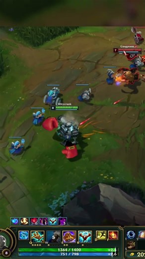 ✨битва Блитцкранк VS Ганпланк #leagueoflegends #blitzcrank #gangplankk