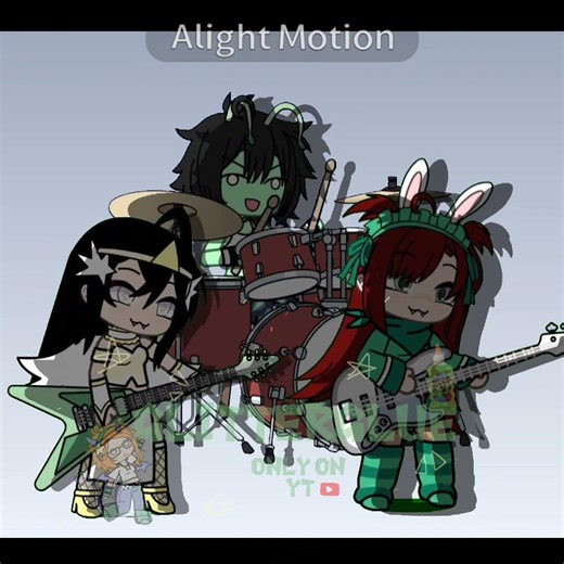 Garage Band 👽👼🐰 (credits to somebody on tt) #notmyidea #oc #gacha #alightmotion