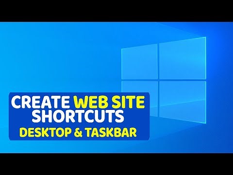 How to Create Windows Desktop and Taskbar URL Shortcuts in Chrome & Edge Browsers