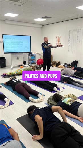 This week we welcomed Lauren, Jack and the pups (Monty, Ernie and Ronnie) to teach a pilates session embedded into the L6 Spinal Module. The session targeted exercise prescription aimed around lower back pain, pelvic floor control and core strength. #DerbyUni #sporttherapy #university #pilate #student