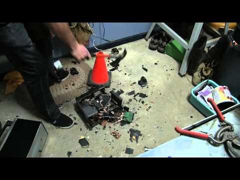 TV Radio Alarm Clock Destruction