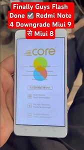 Finally Guys Flash Done ☑️ Redmi Note 4 Downgrade Miui 9 से Miui 8