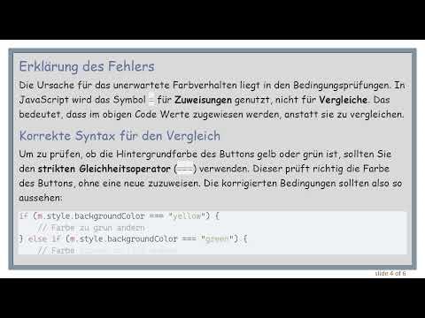Verständnis von if und else if Anweisungen in JavaScript: Fehlerbehebung bei der Farbwechsel-Logik
