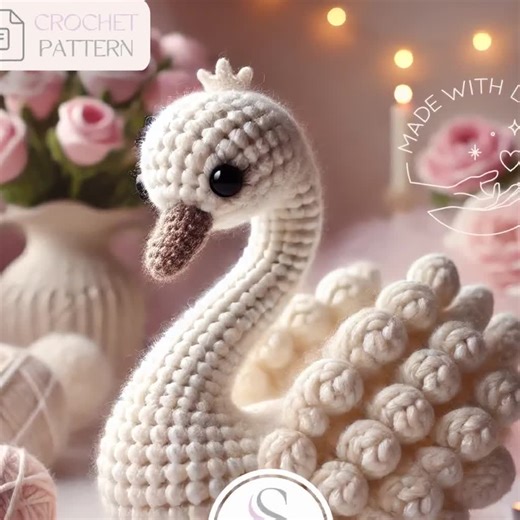 Amigurumi Crochet Swan Pattern: Baby Stuffed Animal Toy (PDF Download) - Etsy