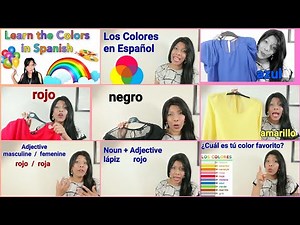 Spanish Colors 🎨 (Learn Basic Questions and Answers Using Colours) + Simple Spanish Grammar