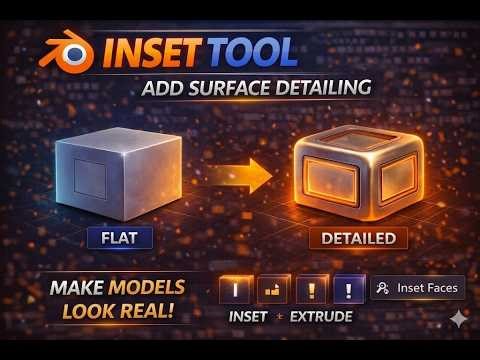 Press I to Add Details in Blender | Blender Inset Tool