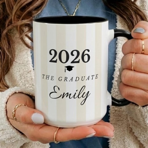 Personalized Graduation Mug Class of 2026 Custom Graduate Coffee Cup Gift for Graduate High School Senior or College Graduation Keepsake Mug - Etsy