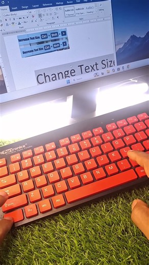 Change Word text size instantly with a keyboard shortcut! #MSWord #WordTips #Shorts
