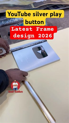 How To Frame Youtube Silver Play Button | Best Silver Play Button Frame Design Ideas 2026