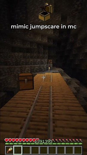 chest mimic encounter in minecraft 🧰