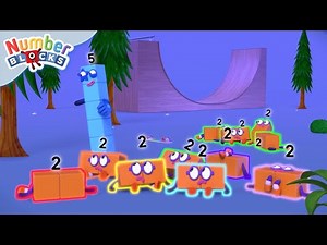 Aprenda a Dividir | Matemática para crianças - 123 | Numberblocks em Português Brasil
