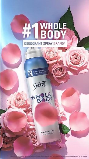 Stay Fresh with the #1 Whole Body Deodorant Spray from Secret!