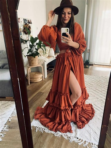 Boho Outdoor Maternity 2 Piece Set Wrap Top for Photoshoot, Bohemian Pregnancy Dress for Baby Shower, Maternity Dress, Bohemian Spring Dress - Etsy