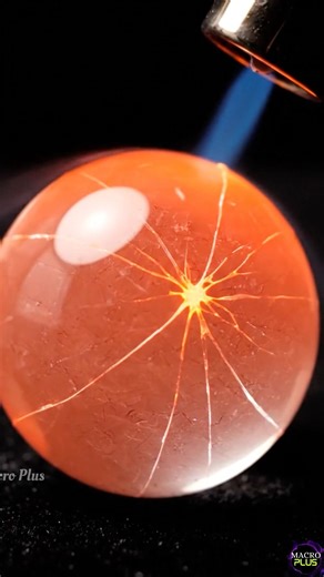 Destroying glass marbles with a fire gun ASMR